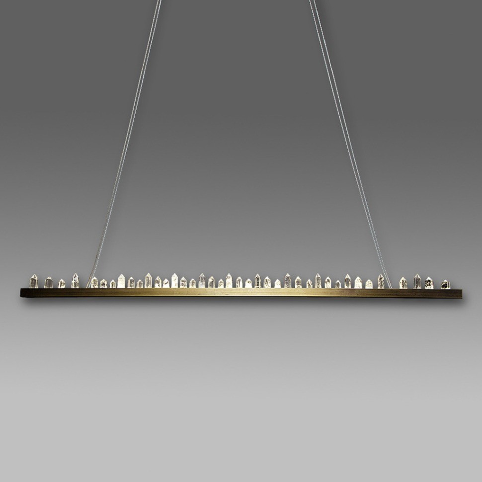 Люстра KR0543P-L(antique brass), металл, стекло, Matte antique brass, ROOMERS FURNITURE