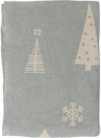 Плед из хлопка с новогодним рисунком christmas tree из коллекции new year essential, 130х180 см (69742)