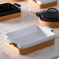 Набор DR391-WHI(DR391-043), керамика/пробка, Beige/ white, CASAFINA BY COSTA NOVA