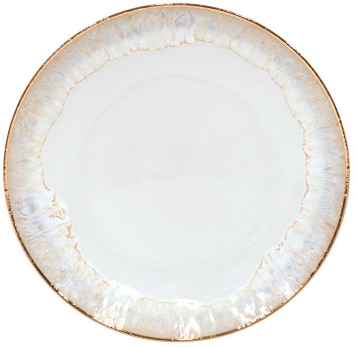 Тарелка TA601-WGD(COP271-00115C), керамика, white, gold, CASAFINA BY COSTA NOVA