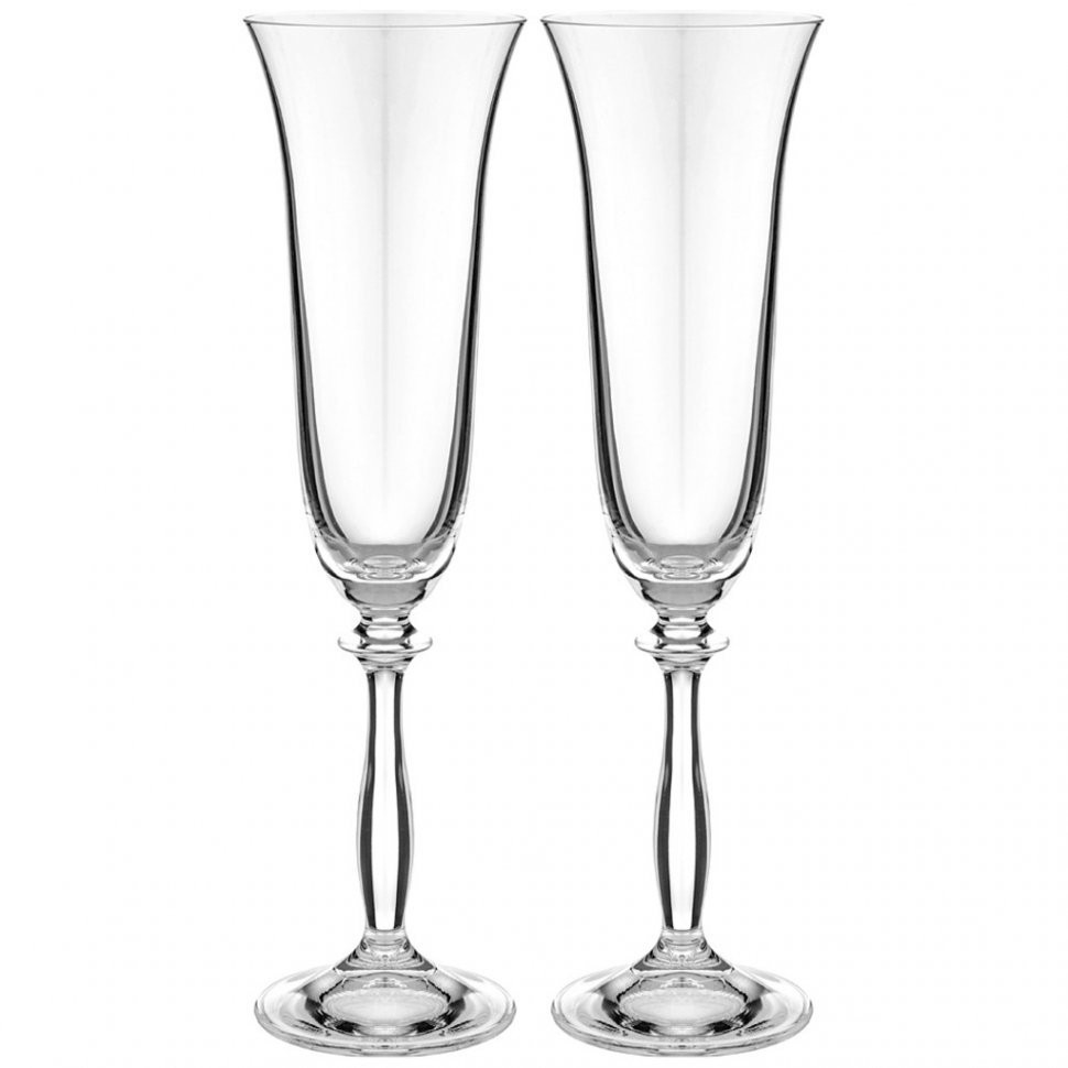 Набор бокалов для шампанского из 2 штук "анжела" 190мл Crystalex (674-882)