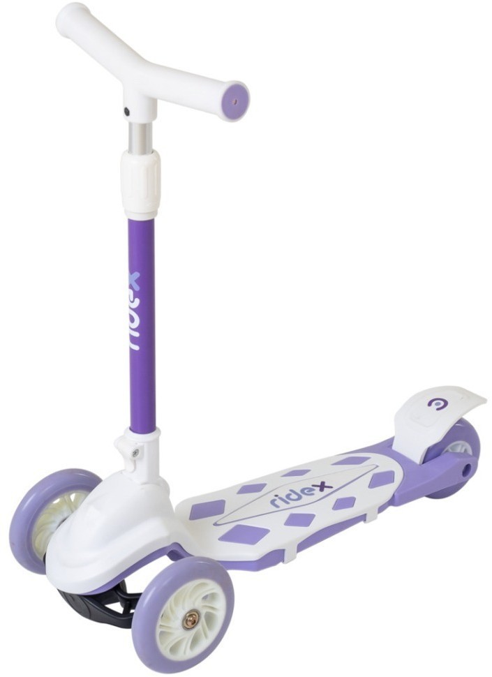 Самокат 3-колесный 3D Robin, 120/90 мм, белый (2022967)