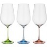 Набор бокалов для вина из 6 шт. "rainbow" 350 мл высота=22 см Bohemia Crystal (674-414)