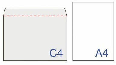 Конверты почтовые С4 отрывная лента внутренняя запечатка 50 шт 112179 (2) (86196)