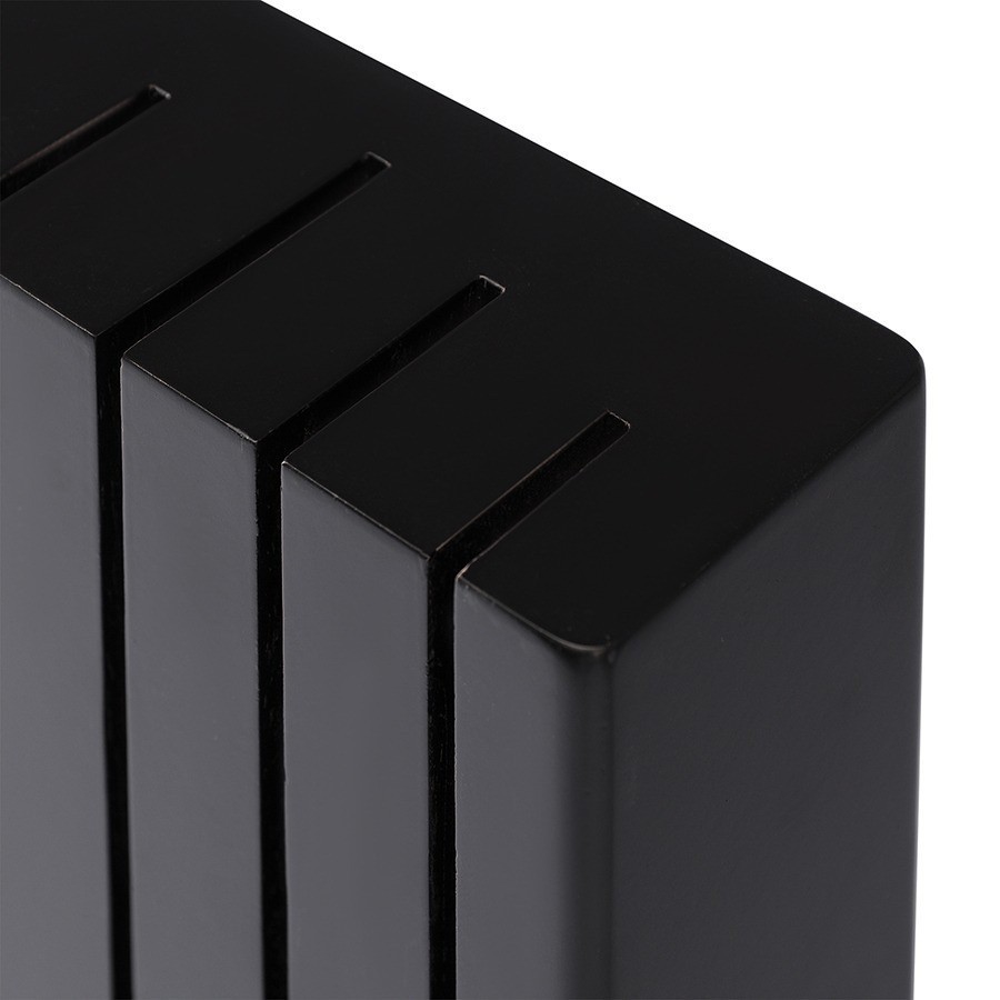 Подставка для ножей hevea, черная (78700)