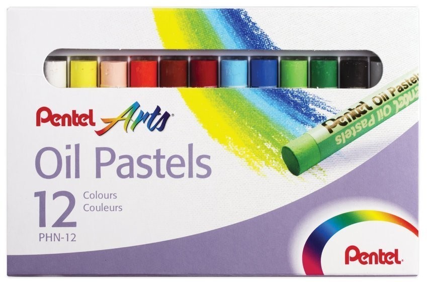 Пастель масляная художественная Pentel Oil Pastels 12 цветов (69521)