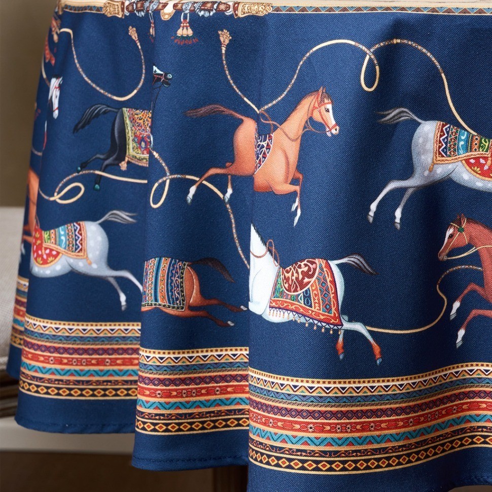 Скатерть овальная "passage"160х220см ,бежевый, 100% хлопок,твил, пропитка Lefard (850-758-41)