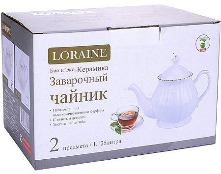Заварочный чайник фарфор 1,125л LR (30571)