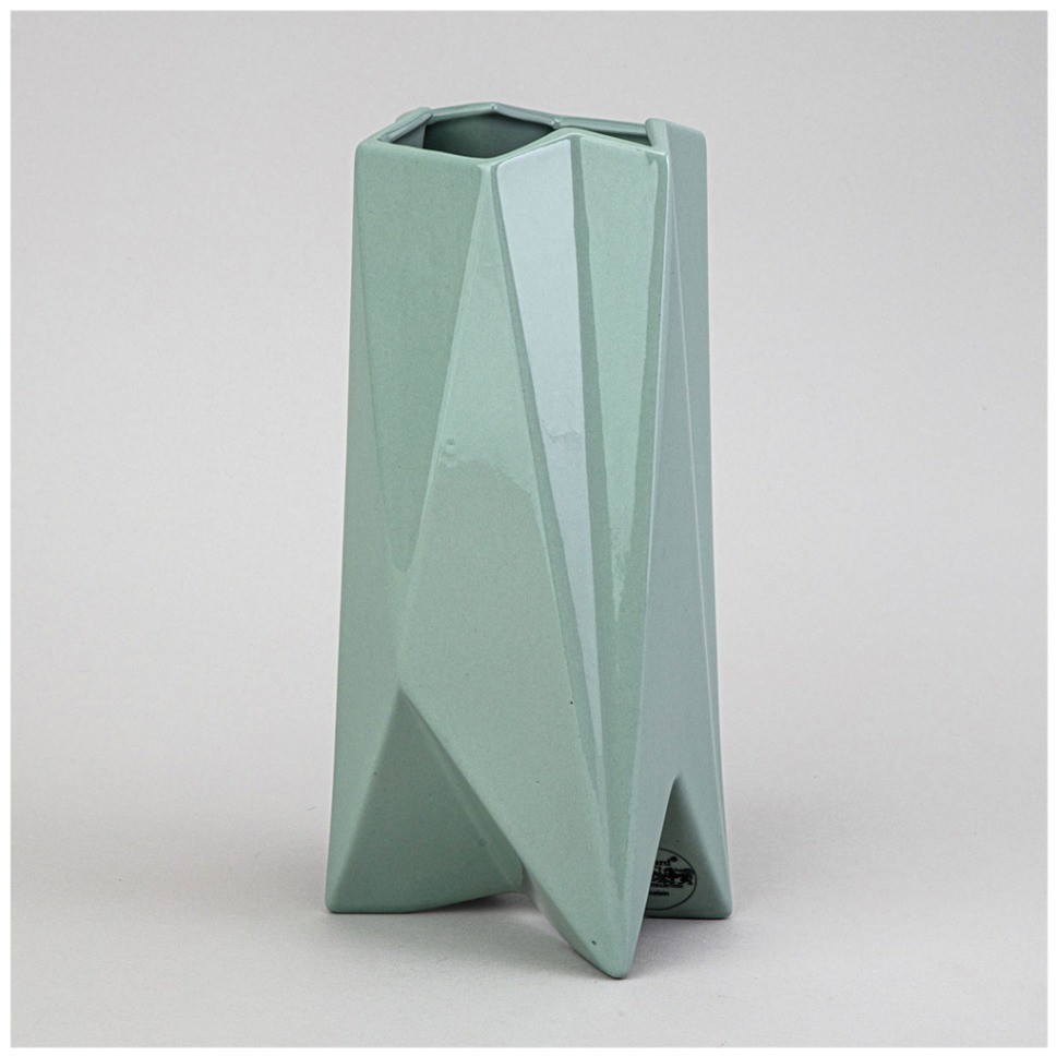 Ваза 10.5*8*24см цвет: мятный Lefard (374-136)