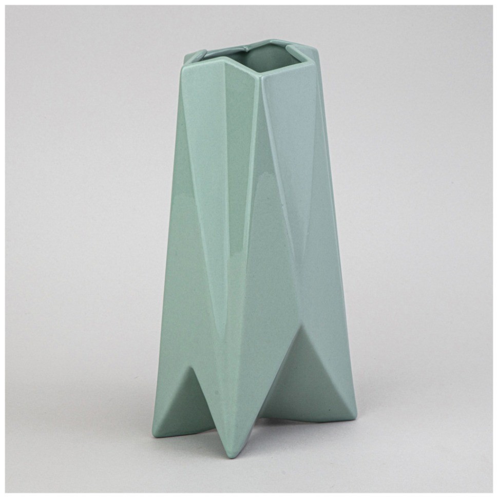 Ваза 10.5*8*24см цвет: мятный Lefard (374-136)