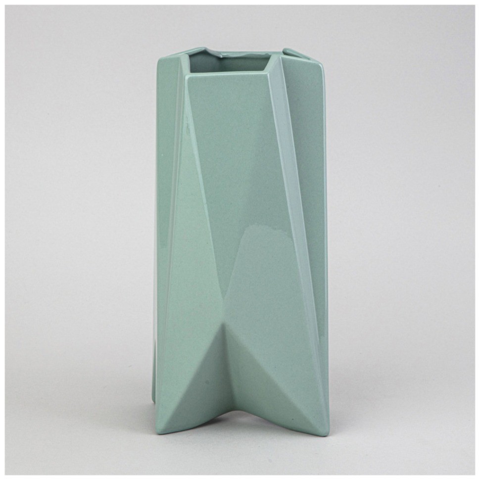 Ваза 10.5*8*24см цвет: мятный Lefard (374-136)