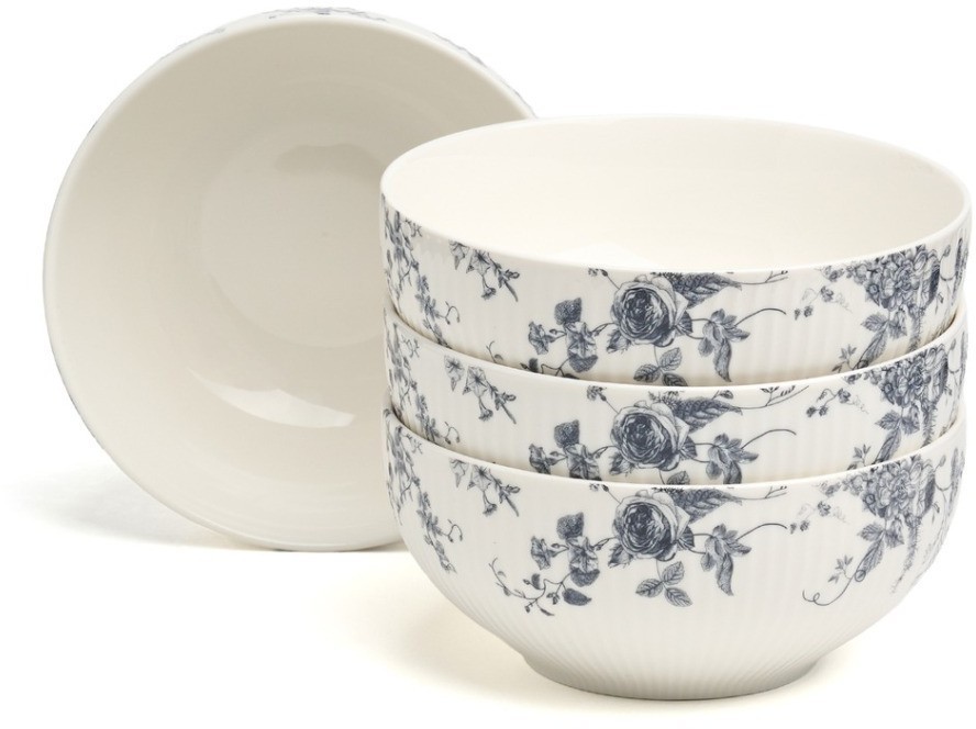 Набор салатников lefard "blue garden" 4 шт. 15 см (191-348-1)