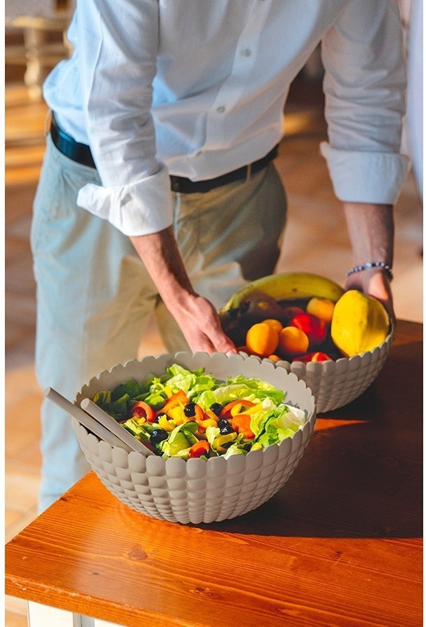 Салатник tiffany, 5 л, серо-бежевый (75613)