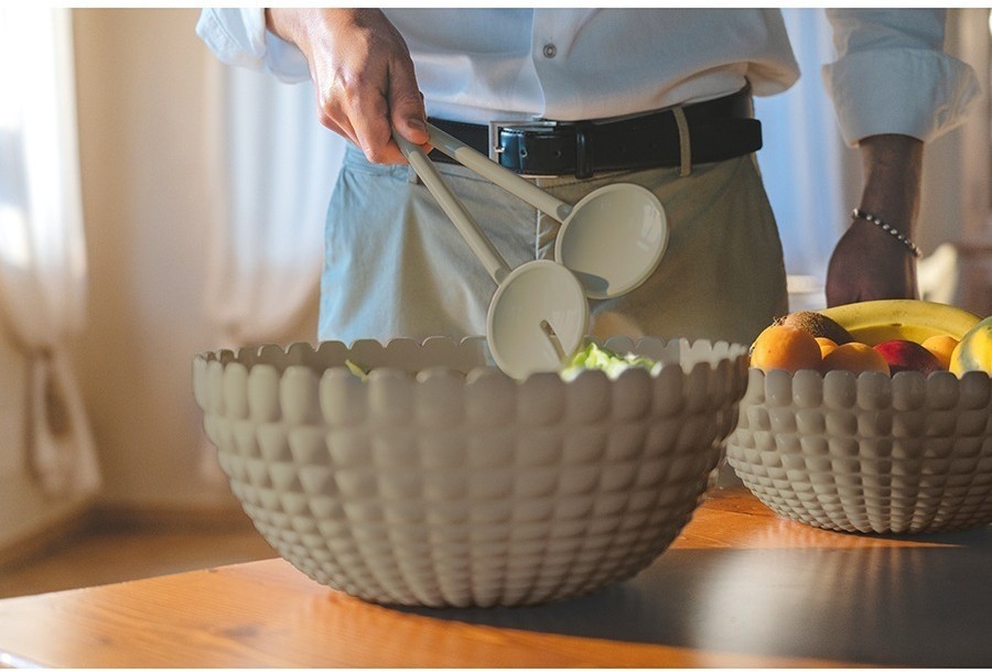 Салатник tiffany, 5 л, серо-бежевый (75613)