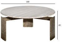 Стол журнальный мраморный d100*45см (TT-00014986)