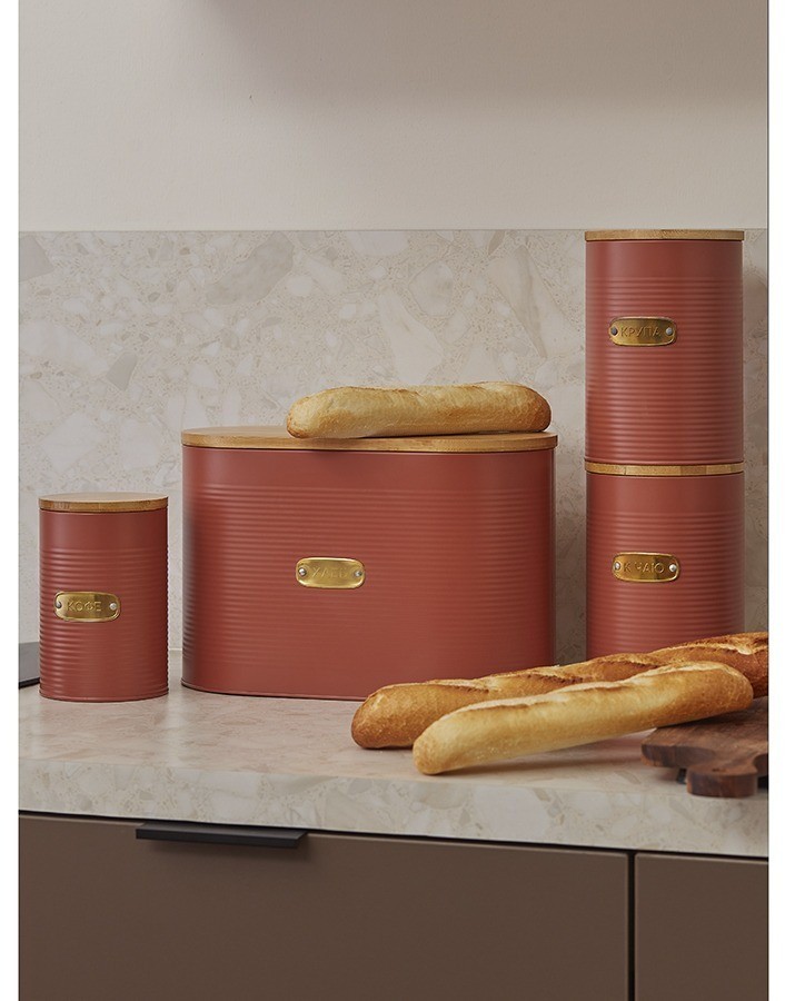 Банка для хранения крупы irmel, 2,5 л, терракота (78380)