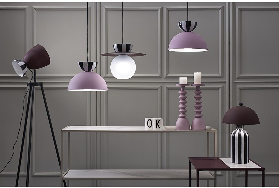 Светильник подвесной anniken, D36х28 см, сливовый (76525)