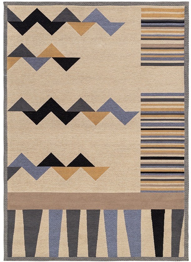 Ковер из хлопка по мотивам нанайских орнаментов из коллекции cultural heritage, 160х230 см (78514)