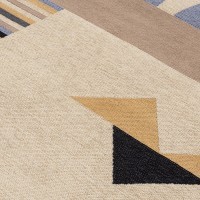 Ковер из хлопка по мотивам нанайских орнаментов из коллекции cultural heritage, 160х230 см (78514)