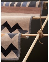 Ковер из хлопка по мотивам нанайских орнаментов из коллекции cultural heritage, 160х230 см (78514)