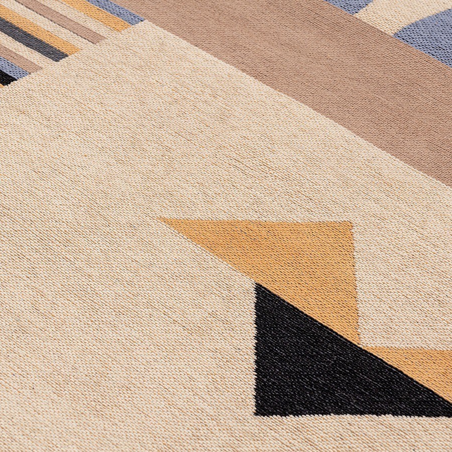 Ковер из хлопка по мотивам нанайских орнаментов из коллекции cultural heritage, 160х230 см (78514)