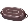 Форма для запекания овальная agness 39*18,5*6,8 см 2,2 л коричневая (189-300)