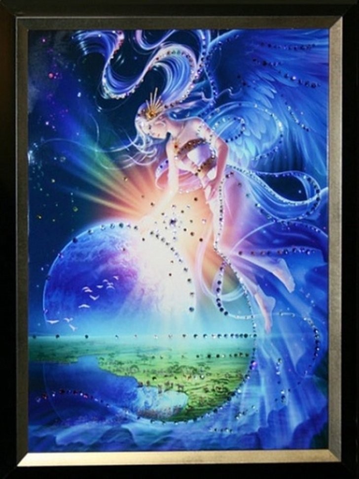 Картина Над землей с кристаллами Swarovski (1539)