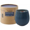 Свеча ароматическая с деревянным фитилём vetiver & black cypress из коллекции edge, синий, 60 ч (75706)