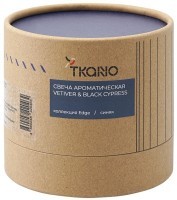 Свеча ароматическая с деревянным фитилём vetiver &amp; black cypress из коллекции edge, синий, 60 ч (75706)