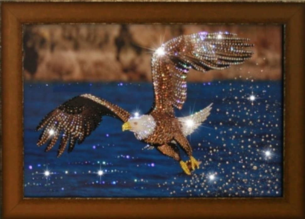 Картина На охоте с кристаллами Swarovski (1221)