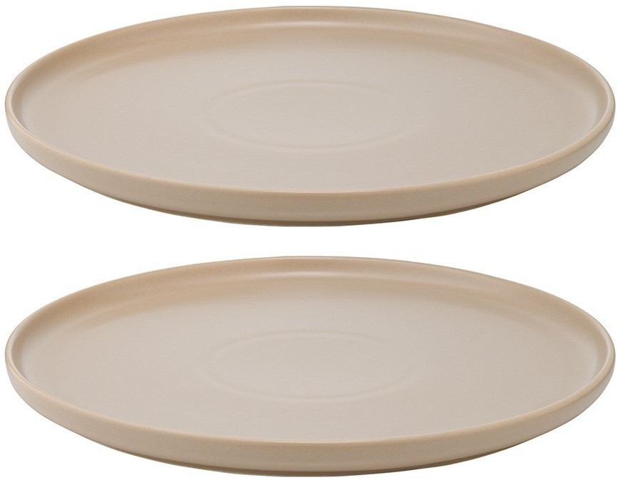 Набор из двух тарелок бежевого цвета из коллекции essential, 25 см (75176)