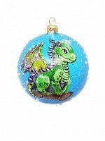 Новогодний шар Хранитель чудес с кристаллами Swarovski (3009)