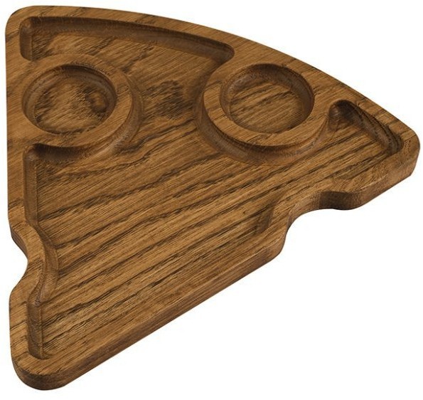 Менажница "Сыр" см деревянная, дуб ДРВ-11/1