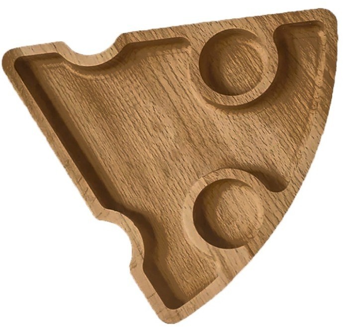 Менажница "Сыр" см деревянная, дуб ДРВ-11/1