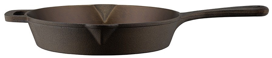 Сковорода чугунная brasen с масляной полировкой, D25 см (77852)