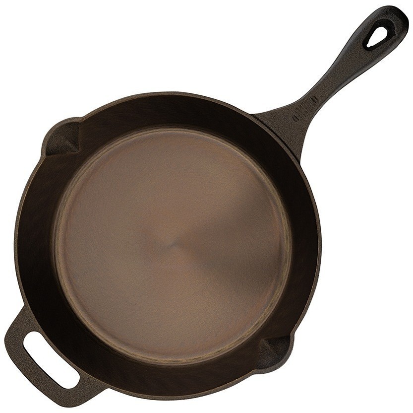 Сковорода чугунная brasen с масляной полировкой, D25 см (77852)