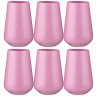 Набор стаканов "sandra sprayed pink" из 6 шт. 380 мл. высота=12,5 см. Bohemia Crystal (674-721)