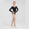 Купальник гимнастический Alica, длинный рукав, полиамид, черный, детский (784249)