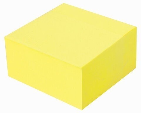 Блок самоклеящийся (стикеры) Brauberg 76х76 мм 400 листов желтый 111352 (3) (85484)
