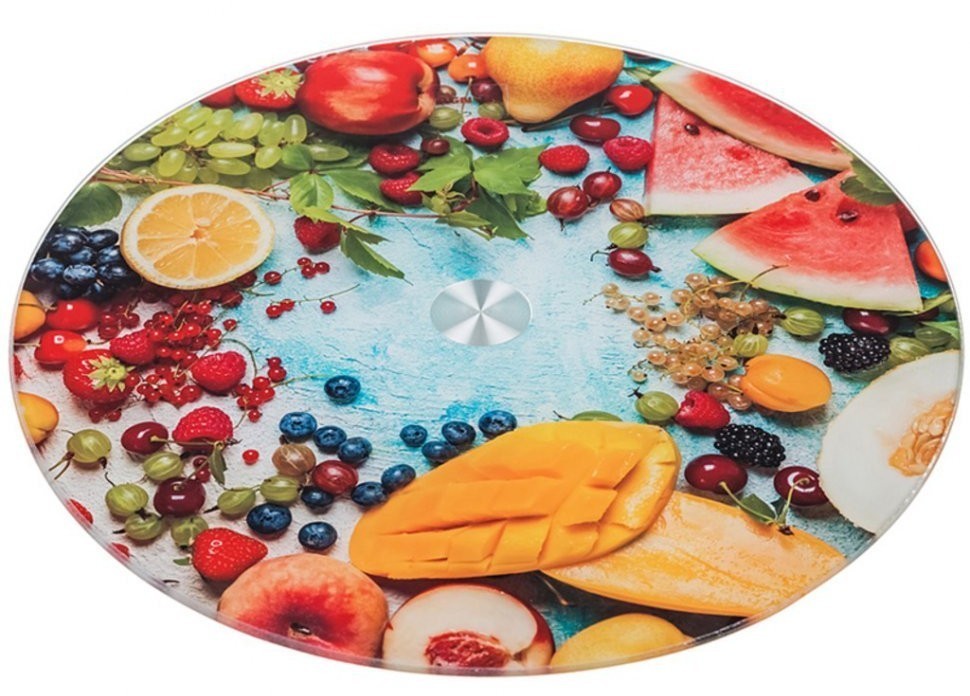 Тортовница вращающаяся "фруктовый рай" диаметр=32 см. высота=3 см. Agness (357-118)