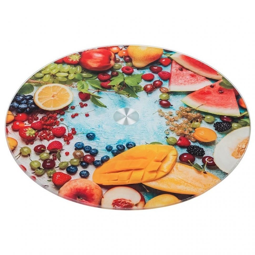 Тортовница вращающаяся "фруктовый рай" диаметр=32 см. высота=3 см. Agness (357-118)