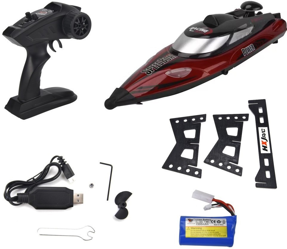 Радиоуправляемый катер с сумкой (47 см, 35 км/ч, акб 3000 mAh) (HJ810B-A2-BAG)