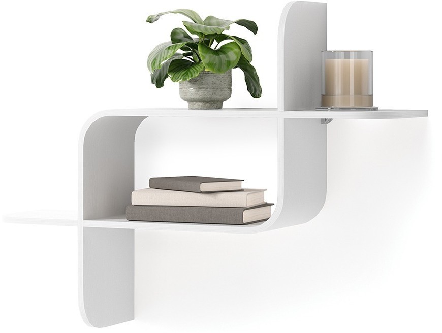 Полка настенная montage, белая (78716)