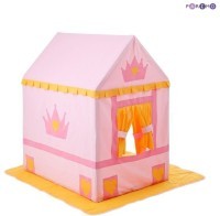 Текстильный домик-палатка с пуфиком для девочек &quot;Дворец Три Короны&quot; (PCR116)