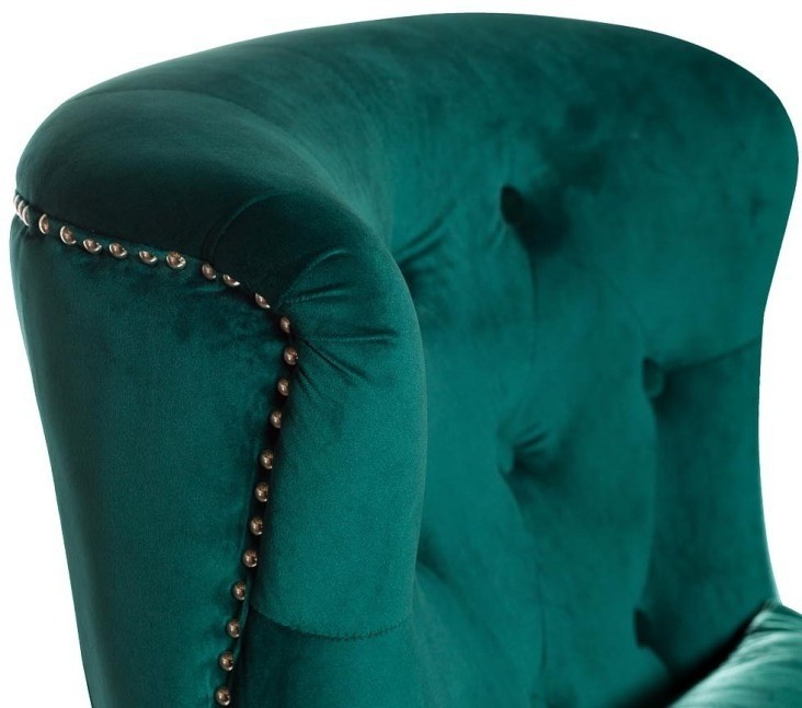 Кресло с подушкой бархат зеленый 77*92*105см (TT-00000634)