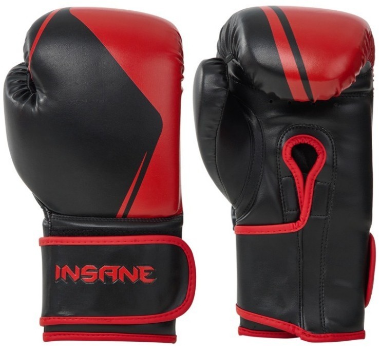 Перчатки боксерские MONTU, ПУ, красный, 8 oz (2107645)