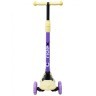 Самокат 3-колесный Chip, 120/80 мм, фиолетовый/желтый (861115)