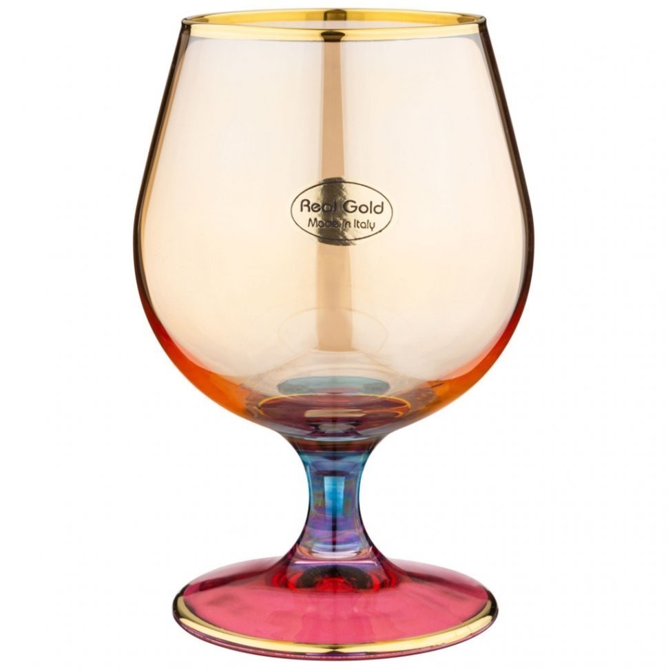 Набор бокалов для коньяка из 6 штук 530мл "grace amber" ART DECOR (326-114)