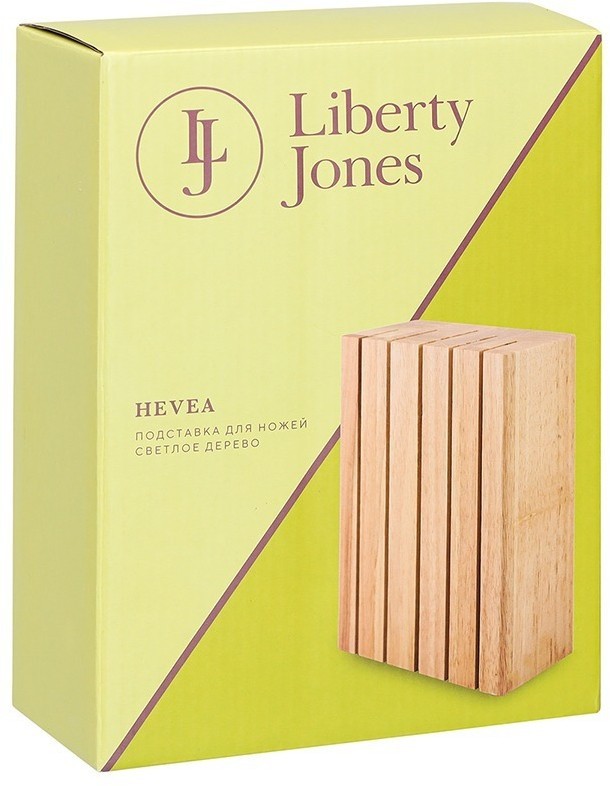 Подставка для ножей hevea, светлое дерево (78699)