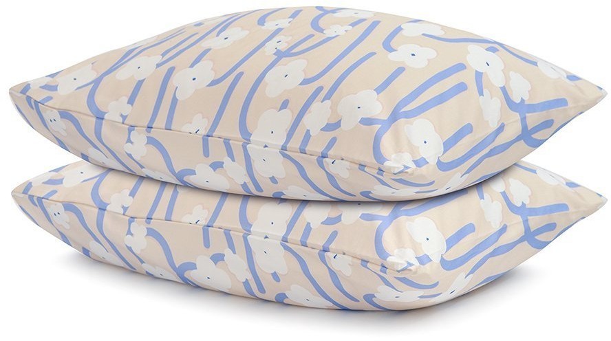 Набор из двух наволочек сиреневого цвета с принтом Полярный цветок из коллекции scandinavian touch, 50х70 см (73698)